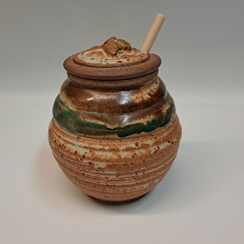 #230714 Honey Pot with Dipper $18 at Hunter Wolff Gallery